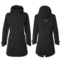 BASIL Parka De Pluie Pour Vélo Mosse Femme Noir -Cycle Libre Magasin basil parka de pluie pour velo mosse femme noir 2
