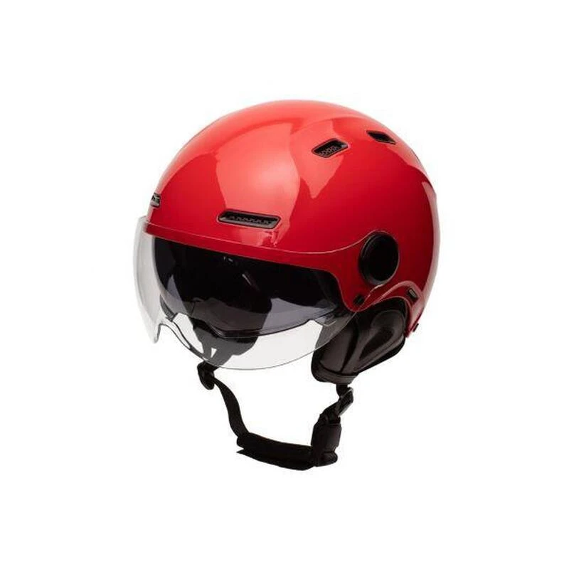 Casque Urbain Jet Cadence Rouge Avec Visière 2 Casque Urbain Jet Cadence Rouge Avec Visière – Image 2