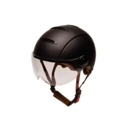 Casque Urbain Jet Tandem Noir Mat Avec Visière -Cycle Libre Magasin casque urbain jet tandem noir mat avec visiere 2