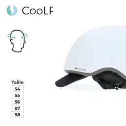 Casque Vélo Adulte 54-58 Cm Multisport Blanc Avec Casquette Amovible Intégrée -Cycle Libre Magasin casque velo adulte 54 58 cm multisport blanc avec casquette amovible integree 5