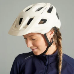 Rockrider CASQUE VELO VTT EXPL 500 BEIGE -Cycle Libre Magasin casque velo vtt expl 500 beige 2