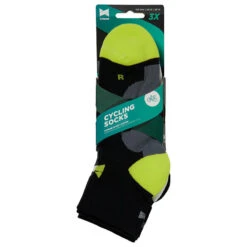 Chaussettes Cyclistes Longues XTREME Noires 3-Paires -Cycle Libre Magasin chaussettes cyclistes longues xtreme noires 3 paires 3