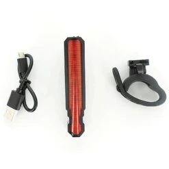 Eclairage Vélo Arrière USB Avec Laser - Fixation Universelle - Vélo, Trottinette -Cycle Libre Magasin eclairage velo arriere usb avec laser fixation universelle velo trottinette 4