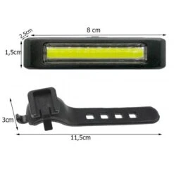 Feu Arrière De Vélo - 100 Lumens - LED USB Rechargeable -Cycle Libre Magasin feu arriere de velo 100 lumens led usb rechargeable 2