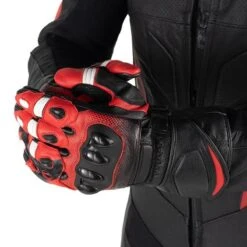 Gants TENORIO Homme Noir/Rouge DXR -Cycle Libre Magasin gants tenorio homme noirrouge dxr 3