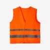 BTWIN GILET DE SECURITE HAUTE VISIBILITÉ VELO ORANGE FLUO