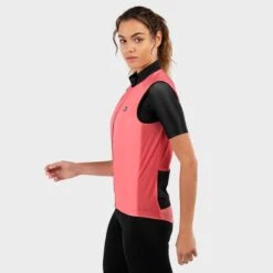 Gilet Vélo Coupe-vent Femme Cyclisme V1-W Cancano Corail -Cycle Libre Magasin gilet velo coupe vent femme cyclisme v1 w cancano corail 2