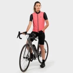 Gilet Vélo Coupe-vent Femme Cyclisme V1-W Cancano Corail -Cycle Libre Magasin gilet velo coupe vent femme cyclisme v1 w cancano corail 3