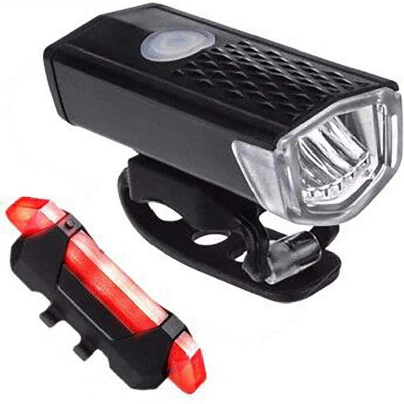 Kit D'éclairage LED Pour Vélo - Feu Avant Et Feu Arrière - 300 & 20 Lumens 5 Kit D'éclairage LED Pour Vélo - Feu Avant Et Feu Arrière - 300 & 20 Lumens – Image 5