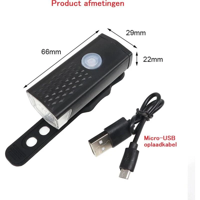 Kit D'éclairage LED Pour Vélo - Feu Avant Et Feu Arrière - 300 & 20 Lumens 7 Kit D'éclairage LED Pour Vélo - Feu Avant Et Feu Arrière - 300 & 20 Lumens – Image 7