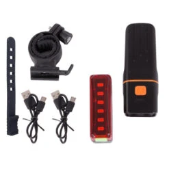 Kit D'éclairage Pour Vélo Feu Arrière Et Feu Avant LED USB Rechargeable -Cycle Libre Magasin kit declairage pour velo feu arriere et feu avant led usb rechargeable 3