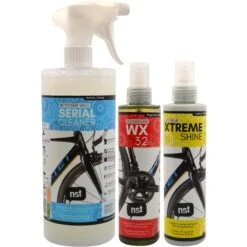 Kit Nettoyage Velo – Dégraissant (150 ML) + Nettoyant (1L) + Lustreur (250 ML)