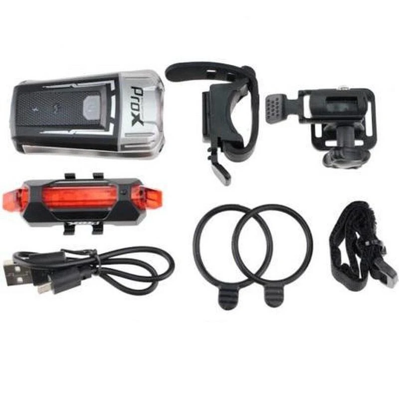 Lumière Pour Vélo - Avant Et Arrière - Rechargeable Par USB - 300 Lm/10 Lm 7 Lumière Pour Vélo - Avant Et Arrière - Rechargeable Par USB - 300 Lm/10 Lm – Image 7