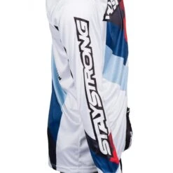 Stay Strong Maillot BMX Manches Longues Staystrong - Chevron Blanc -Cycle Libre Magasin maillot bmx manches longues staystrong chevron blanc 2