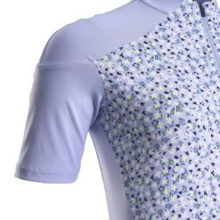 MAILLOT VELO ROUTE MANCHES COURTES RC500 FEMME FLORAL LAVANDE -Cycle Libre Magasin maillot velo route manches courtes rc500 femme floral lavande 2