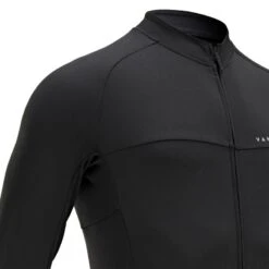 MAILLOT VELO ROUTE MANCHES LONGUES MI-SAISON HOMME - RC100 NOIR -Cycle Libre Magasin maillot velo route manches longues mi saison homme rc100 noir 3