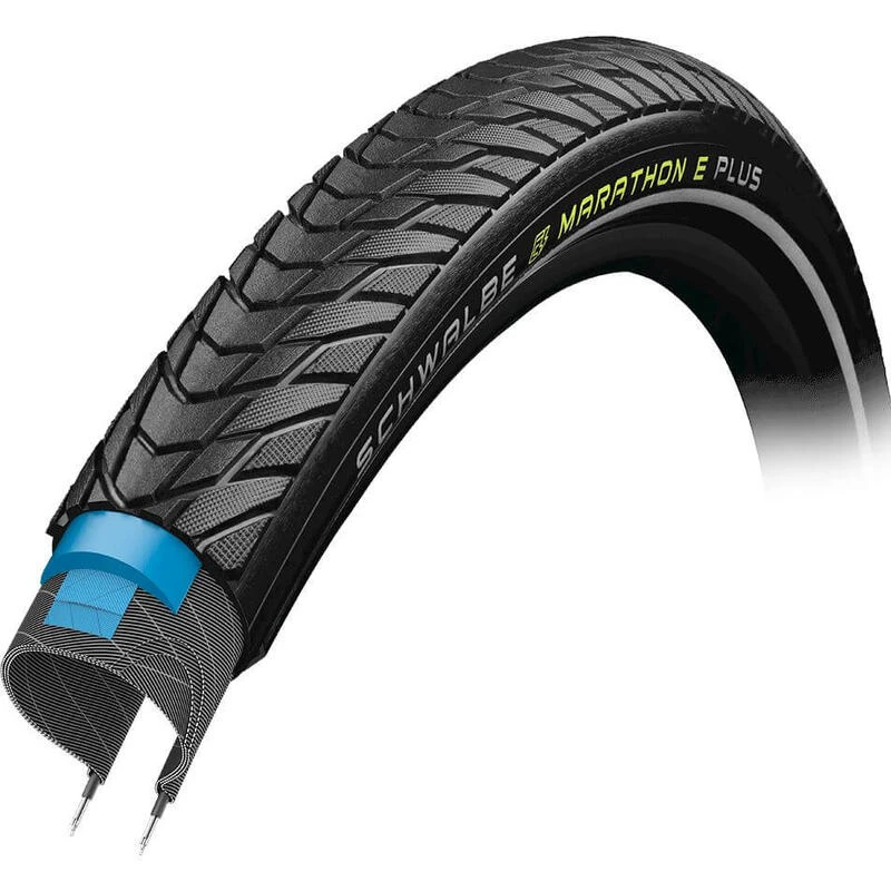Schwalbe Pneu Marathon E-Plus 28x1.75 - Smart DualGuard - Addix E 1 Schwalbe Pneu Marathon E-Plus 28x1.75 - Smart DualGuard - Addix E