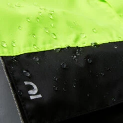 BTWIN PONCHO PLUIE VISIBILITE JOUR NUIT 560 NOIR JAUNE FLUO -Cycle Libre Magasin poncho pluie visibilite jour nuit 560 noir jaune fluo 7