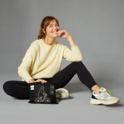 BTWIN PONCHO PLUIE VISIBILITE JOUR NUIT 560 NOIR JAUNE FLUO -Cycle Libre Magasin poncho pluie visibilite jour nuit 560 noir jaune fluo 8