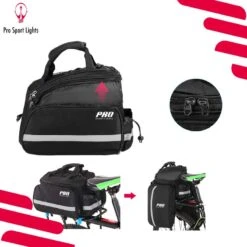Porte-bagages Arrière - 8 à 20 Litres - Imperméable Avec Housse De Pluie -Cycle Libre Magasin porte bagages arriere 8 a 20 litres impermeable avec housse de pluie 3