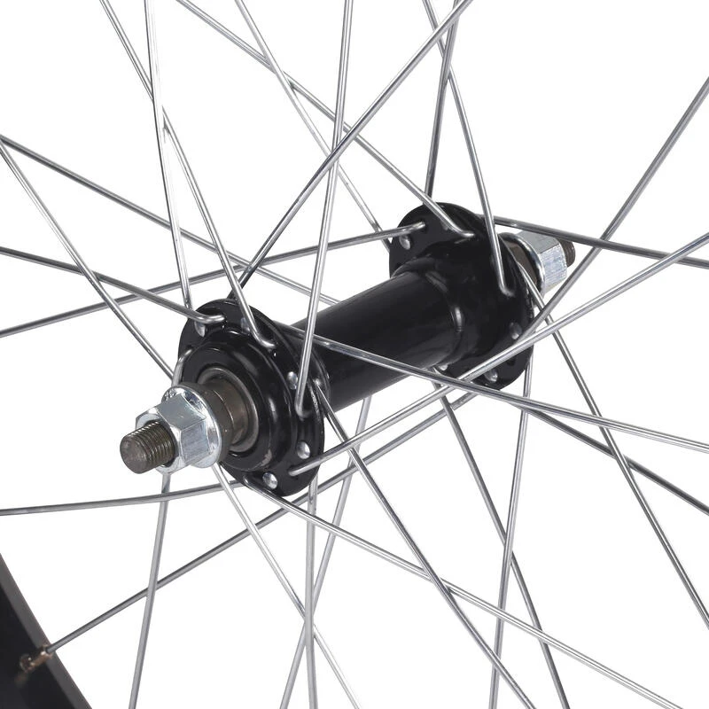 BTWIN Roue Vélo Enfant 20 Pouces Avant Noir 3 BTWIN Roue Vélo Enfant 20 Pouces Avant Noir – Image 3