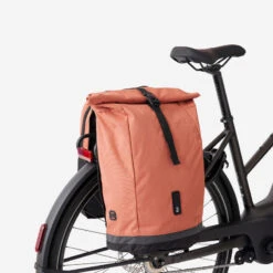 BTWIN SAC A DOS VELO POUR PORTE-BAGAGES DOUBLE 27 LITRES SEPIA 12 BTWIN SAC A DOS VELO POUR PORTE-BAGAGES DOUBLE 27 LITRES SEPIA -Cycle Libre Magasin sac a dos velo pour porte bagages double 27 litres sepia 2