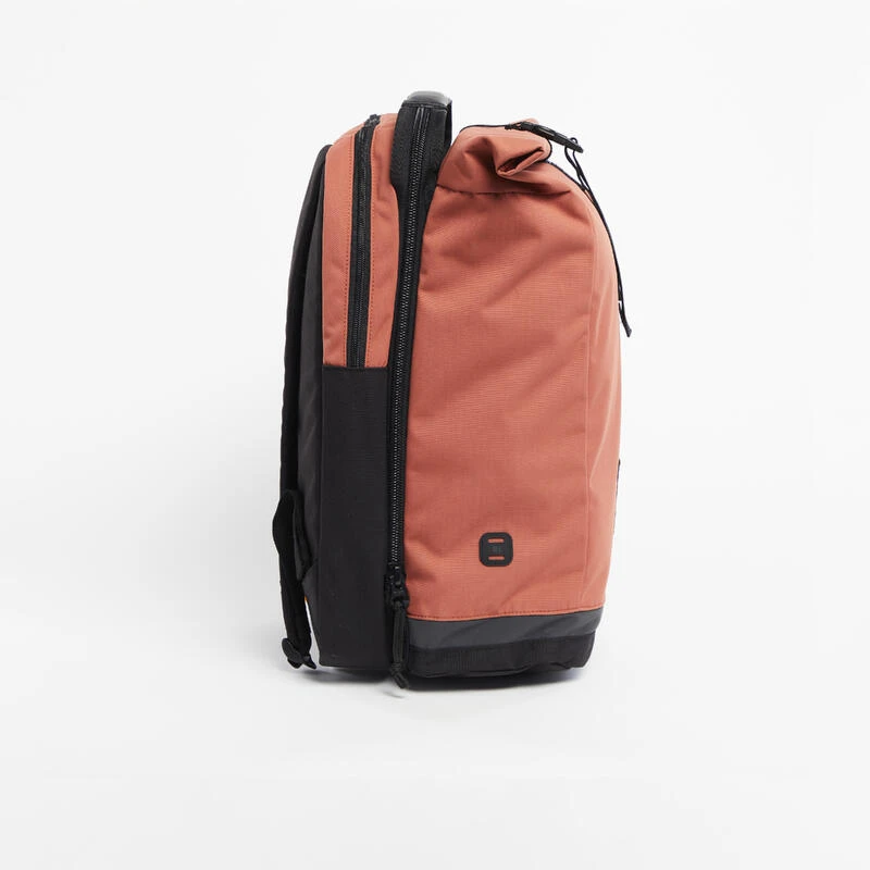 BTWIN SAC A DOS VELO POUR PORTE-BAGAGES DOUBLE 27 LITRES SEPIA 4 BTWIN SAC A DOS VELO POUR PORTE-BAGAGES DOUBLE 27 LITRES SEPIA – Image 4