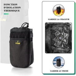 ROCKBROS Sac à Vélo Thermostatique Et étanche, Porte-bouteille VTT Avec Bandoulière -Cycle Libre Magasin sac a velo thermostatique et etanche porte bouteille vtt avec bandouliere 2