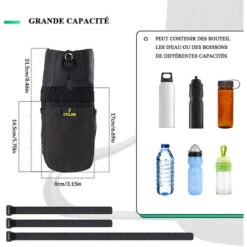 ROCKBROS Sac à Vélo Thermostatique Et étanche, Porte-bouteille VTT Avec Bandoulière -Cycle Libre Magasin sac a velo thermostatique et etanche porte bouteille vtt avec bandouliere 6