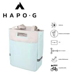 Sac Isotherme Porte Bagage 16L Bleu/Gris - Vélo électrique, VTT, VTC - HAPO-G -Cycle Libre Magasin sac isotherme porte bagage 16l bleugris velo electrique vtt vtc hapo g 4