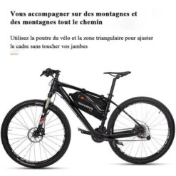 ROCKBROS Sacoche Cadre Vélo Imperméable Pratique Sac Guidon Vtt Tube 3,5L Haute Qualité -Cycle Libre Magasin sacoche cadre velo impermeable pratique sac guidon vtt tube 35l haute qualite 5