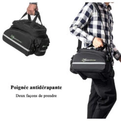 ROCKBROS Sacoche Vélo Porte-Bagage Arrière Sac De Rangement Étanche Housse De Pluie Noir -Cycle Libre Magasin sacoche velo porte bagage arriere sac de rangement etanche housse de pluie noir 5