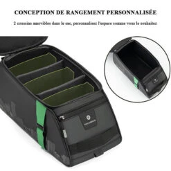 ROCKBROS Sacoche Vélo Porte-bagages Arrière Étanche Sac De Siège Housse De Pluie Noir 4L -Cycle Libre Magasin sacoche velo porte bagages arriere etanche sac de siege housse de pluie noir 4l 2