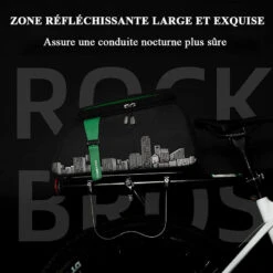 ROCKBROS Sacoche Vélo Porte-bagages Arrière Étanche Sac De Siège Housse De Pluie Noir 4L -Cycle Libre Magasin sacoche velo porte bagages arriere etanche sac de siege housse de pluie noir 4l 3