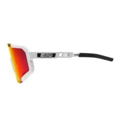 Scicon Aeroscope Lunettes De Sports (Blanc Brillant/Rouge Miroir) -Cycle Libre Magasin scicon aeroscope lunettes de sports blanc brillantrouge miroir 3