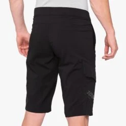 100% Short Ridecamp - Noir -Cycle Libre Magasin short ridecamp noir 2