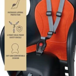 Siège Vélo Arrière Fixation Sur Porte-bagages Walaroo Gris Foncé Et Orange 11 Siège Vélo Arrière Fixation Sur Porte-bagages Walaroo Gris Foncé Et Orange -Cycle Libre Magasin siege velo arriere fixation sur porte bagages walaroo gris fonce et orange 4