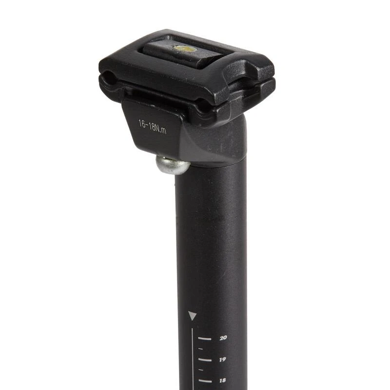 Rockrider TIGE DE SELLE 27.2MM EN ALUMINIUM 350/400/450MM A CHARIOT NOIRE 2 Rockrider TIGE DE SELLE 27.2MM EN ALUMINIUM 350/400/450MM A CHARIOT NOIRE – Image 2