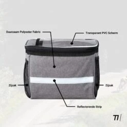TIKKENS Sacoche De Guidon Vélo - Sacoche Amovible Avec Isolation - Imperméable -Cycle Libre Magasin tikkens sacoche de guidon velo sacoche amovible avec isolation impermeable 4