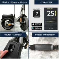 Trottinette électrique YEEP.ME 100a Sport - 10'' 750W 55km - Garantie 5 Ans -Cycle Libre Magasin trottinette electrique yeepme 100a sport 10 750w 55km garantie 5 ans 2