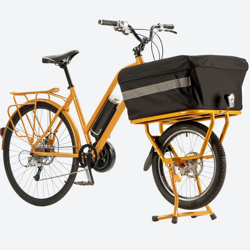 VÉLO CARGO COMPACT ELECTRIQUE 500w - CONFORT ORANGE 2 VÉLO CARGO COMPACT ELECTRIQUE 500w - CONFORT ORANGE – Image 2