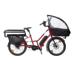 Vélo Cargo Longtail électrique Familial - ÉVO Fantilo Rouge
