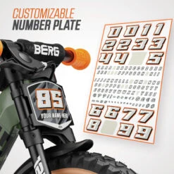 Berg Vélo D'équilibre Biky Trail Vert Avec Frein à Mains 2-5 Ans -Cycle Libre Magasin velo dequilibre biky trail vert avec frein a mains 2 5 ans 3