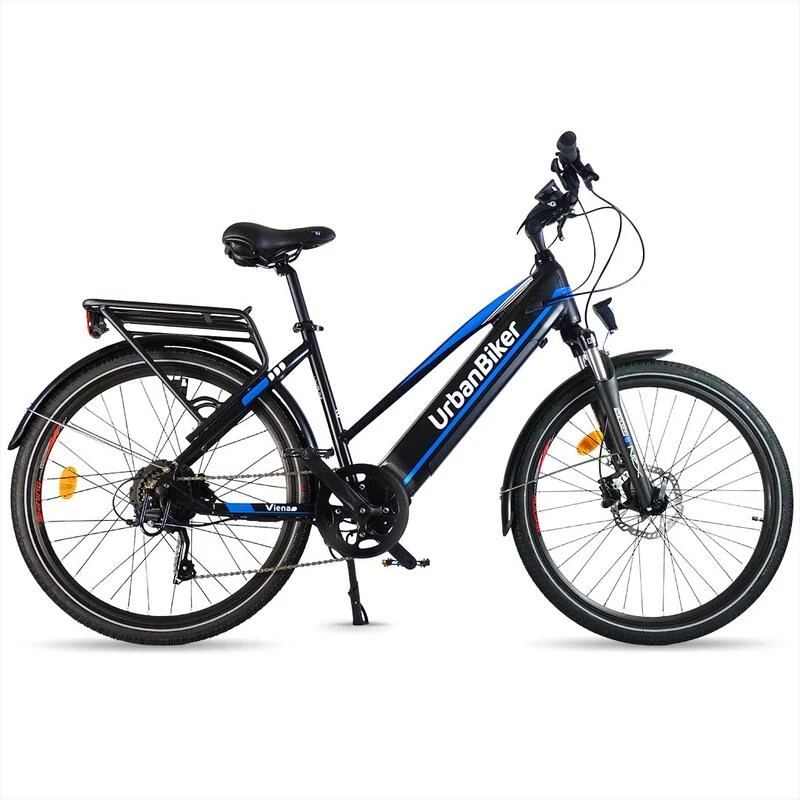 Vélo Électrique Urbanbiker VTC Viena 23 Bleu, Roues 26",960Wh (48v 20Ah) 1 Vélo Électrique Urbanbiker VTC Viena 23 Bleu, Roues 26",960Wh (48v 20Ah)