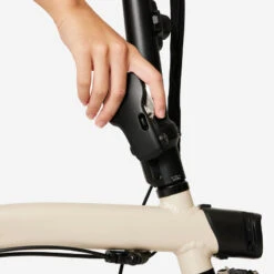 BTWIN VELO PLIANT ULTRA COMPACT FOLD LIGHT 1 SECONDE BEIGE -Cycle Libre Magasin velo pliant ultra compact fold light 1 seconde beige 6