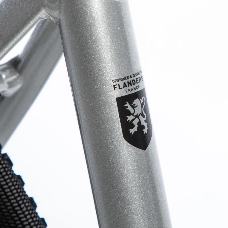 VELO ROUTE HOMME CYCLOTOURISME RC100 GRIS 10 VELO ROUTE HOMME CYCLOTOURISME RC100 GRIS – Image 10