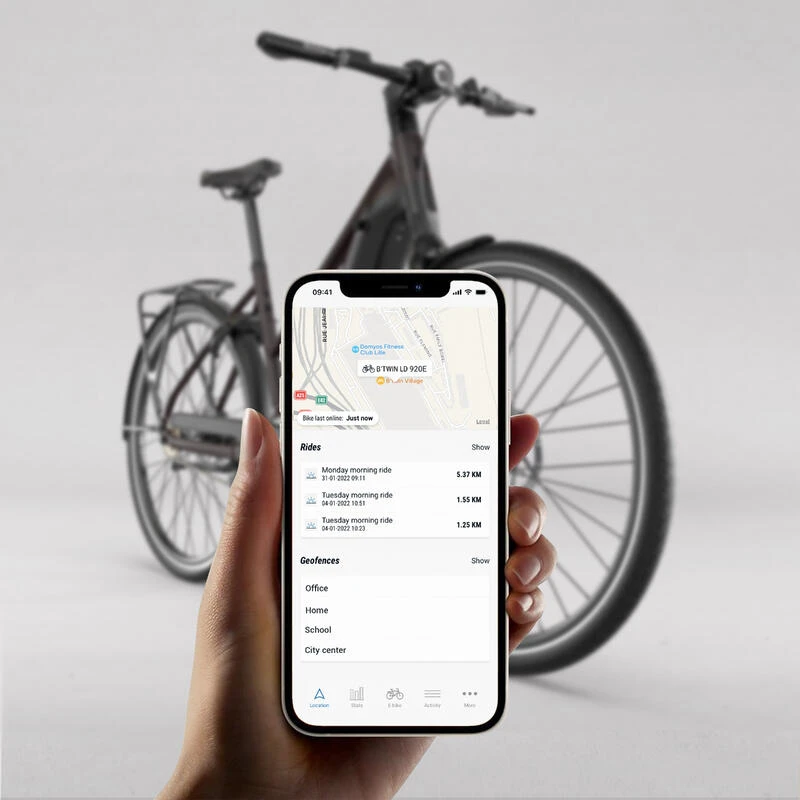 BTWIN VELO VILLE ELECTRIQUE A MOTEUR AUTOMATIQUE OWURU CADRE BAS LD 920 E 5 BTWIN VELO VILLE ELECTRIQUE A MOTEUR AUTOMATIQUE OWURU CADRE BAS LD 920 E – Image 5
