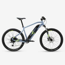 Rockrider Vélo VTT électrique Semi-rigide 27'5", E-ST 100 BLEU