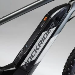 Rockrider Vélo VTT électrique Semi-rigide 27'5"+, E-ST 900 Gris -Cycle Libre Magasin velo vtt electrique semi rigide 275 e st 900 gris 3