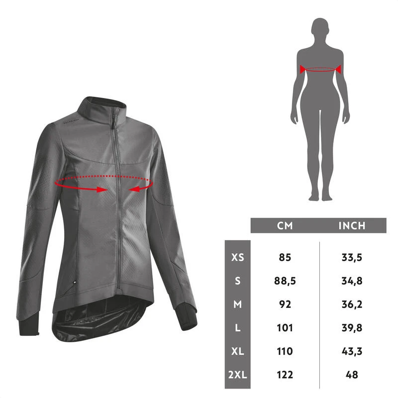 Rockrider VESTE VELO VTT HIVER FEMME ROSE 6 Rockrider VESTE VELO VTT HIVER FEMME ROSE – Image 6